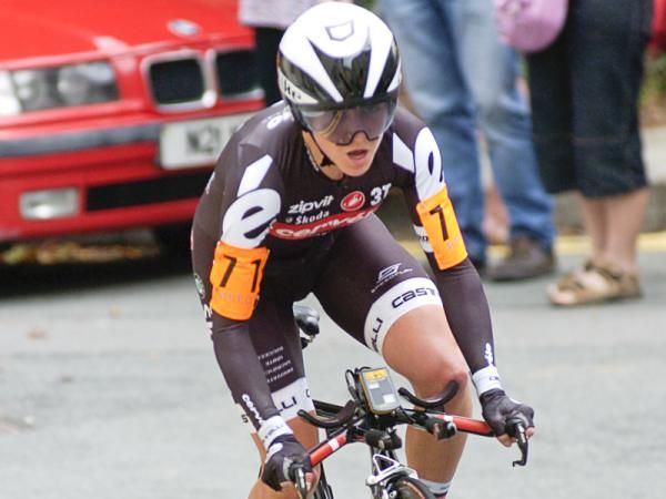 Emma Pooley took the time trial title