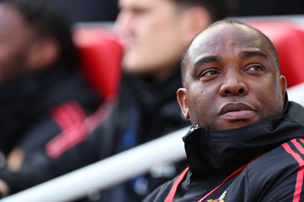 Benni McCarthy, striker and forwards coach of Manchester United 