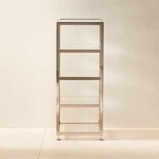 Athena Polished Stainless Steel Storage Tower