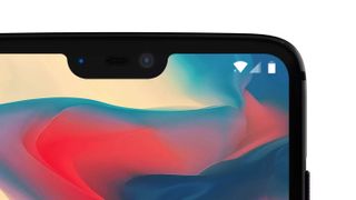 The notch on the OnePlus 6