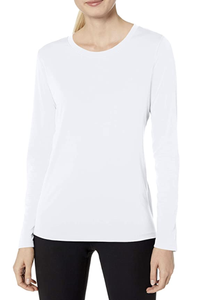 Hanes Women's Sport Cool Dri Long Sleeve Crewneck T-Shirt $18 $8 
You'll use this shirt for a thousand different uses and it's only $8. Whether you need a layer for cooler temps, extra sun protection, or just a workout, this t-shirt will keep you cool and dry. 