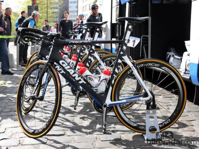 Marcel Kittel's (Giant-Shimano) Giant Propel Advanced - about five hours before winning Scheldeprijs in a sprint finish