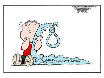 Political cartoon NSA national security