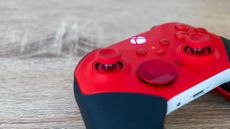 Xbox Elite Wireless Controller Series 2 in red (close-up)