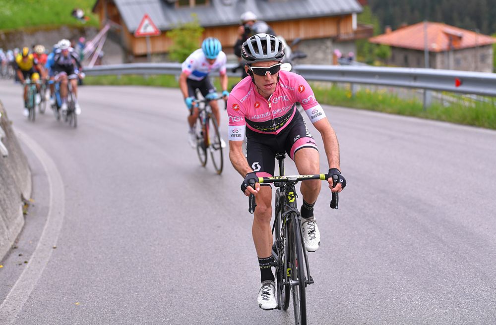 Simon Yates (Mitchelton-Scott) attacks to win Stage 15 at the Giro d'Italia