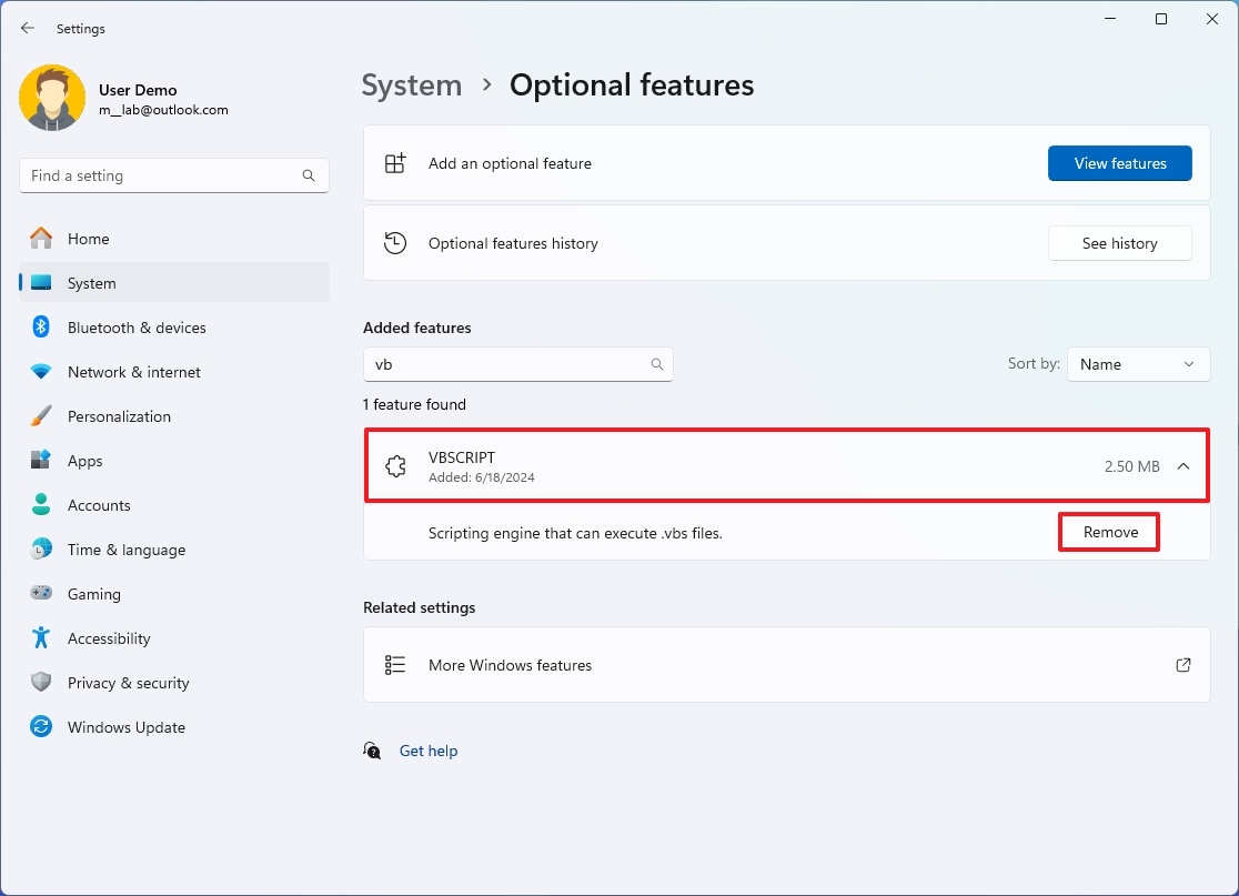 Как удалить VBScript (и почему это следует сделать) в Windows 11 версии 24H2 (обновление 2024 г.)