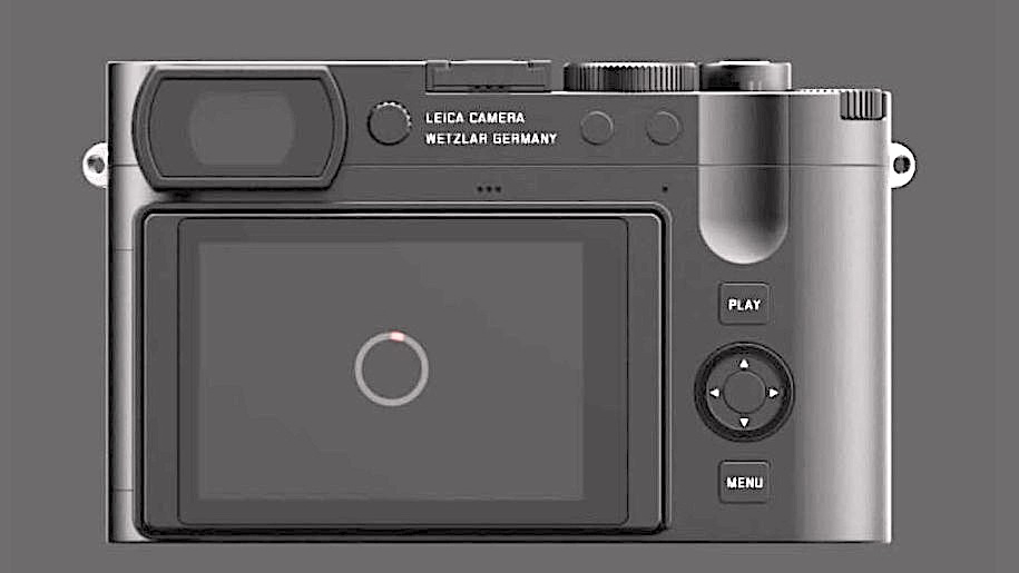 Possible early image of the back of the Leica Q3 from the Leica Fotos app