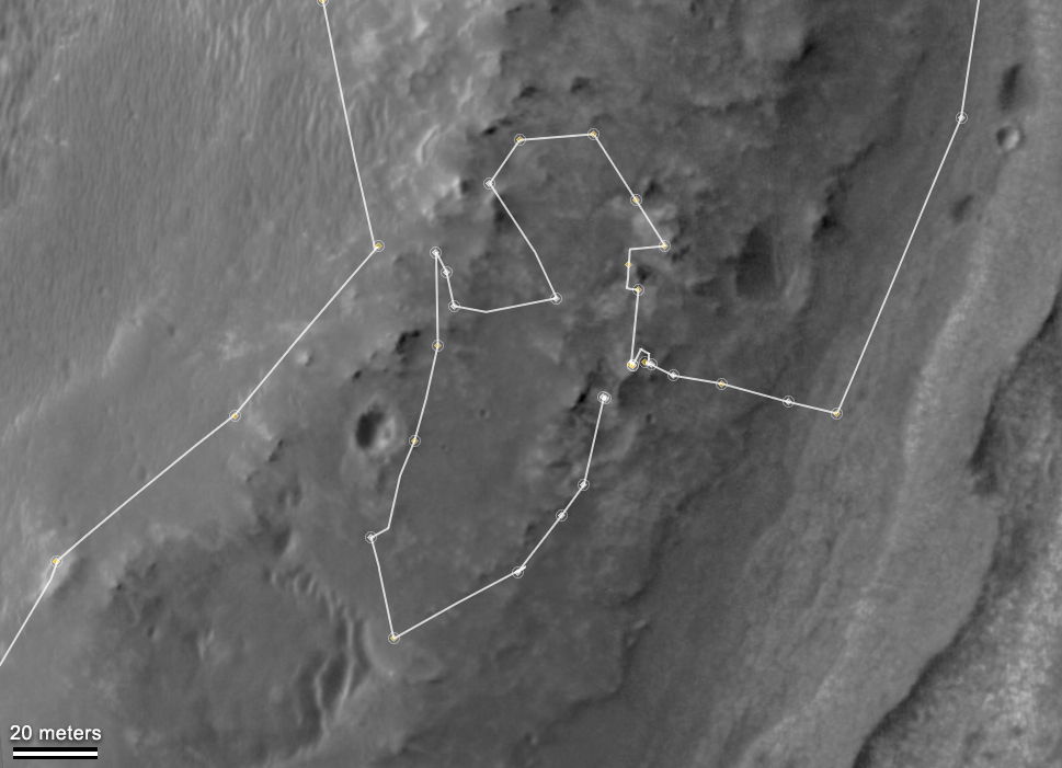 NASA Opportunity Rover Finishes Walkabout on Mars Crater Rim