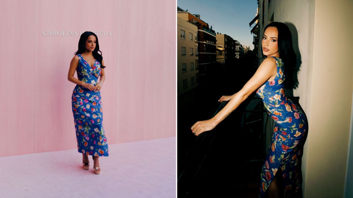 Becky G Channeled a "Latin Telenovela Vibe" for Carolina Herrera's Madrid Show