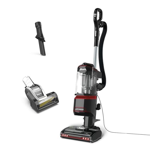 Shark Corded Upright Vacuum Cleaner 1.1l With Lift-Away Technology, Pet Model, Led Headlights, Anti-Allergen, 8m Cord, 750w, Pet, Crevice & Multi-Surface Tools, Red/black, Nv602ukt