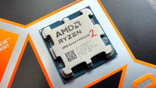 Mock up of the AMD Ryzen 9 9950X3D2 processor
