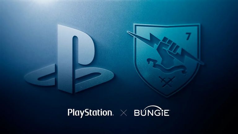 PlayStation Studios logo and Bungie logo