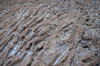 Cold temperatures have frozen the mud on the St. Wendel circuit.