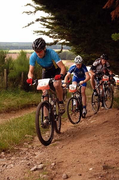 A group of riders competing in the 10 More in Moray