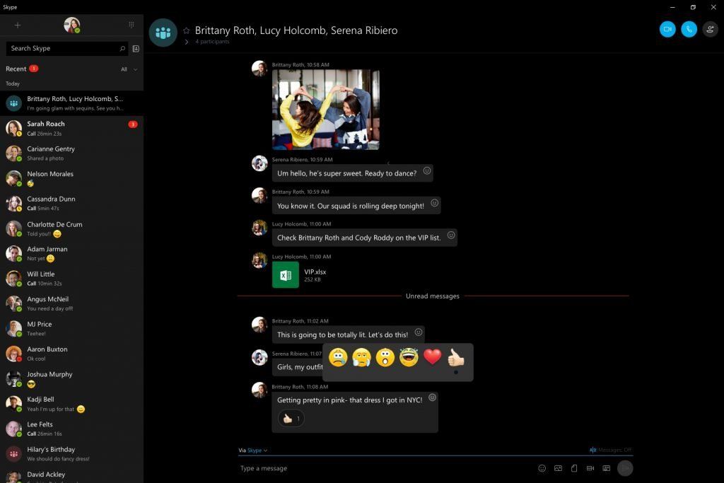 Skype Update Brings New Emoji Reactions And More To Release Preview Insiders Windows Central