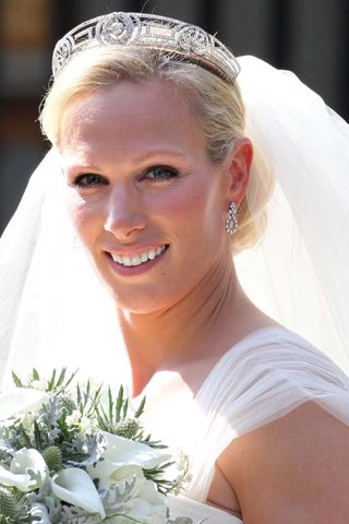 Zara Tindall wedding tiara