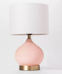 Cloud Island Glass Table Lamp — Peach