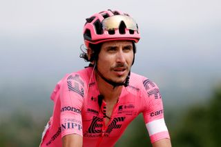 SAINT HAON LE VIEUXON FRANCE JUNE 01 Lachlan David Morton of Australia and Team EF Education Nippo at arrival during the 73rd Critrium du Dauphin 2021 Stage 3 a 1722km stage from Langeac to Saint Haon Le Vieuxon UCIworldtour Dauphin dauphine June 01 2021 in Saint Haon Le Vieuxon France Photo by Bas CzerwinskiGetty Images