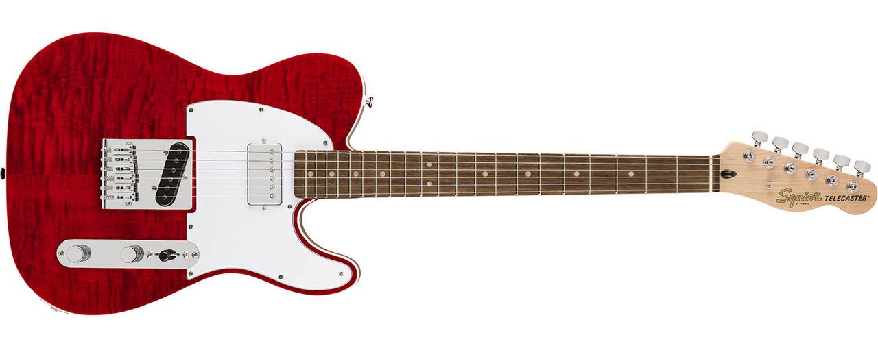 Squier Affinity Series Telecaster FMT SH in Crimson Red Transparent