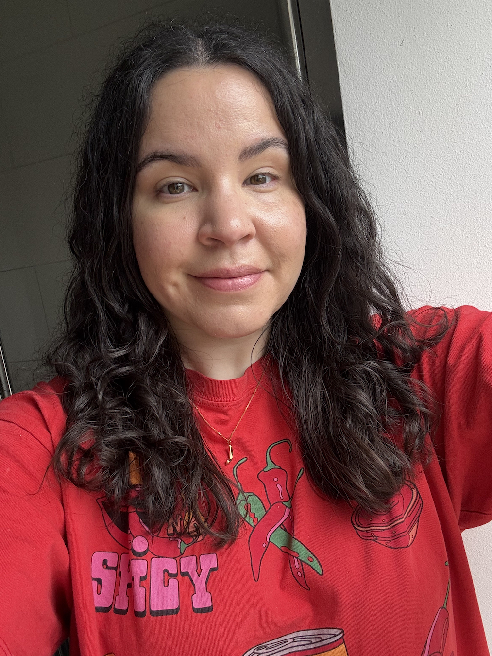 Mica Ricketts after using Hair by Sam McKnight Cool Curls Refresh &amp;amp; Revive Mist.