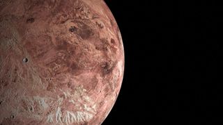 An artist's interpretation of what Makemake might look like