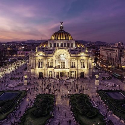 Landmark, Sky, Architecture, Basilica, City, Building, Urban area, Night, Cityscape, Dome, 