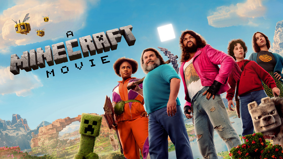 A Minecraft Movie post featuring Jack Black and Jason Momoa