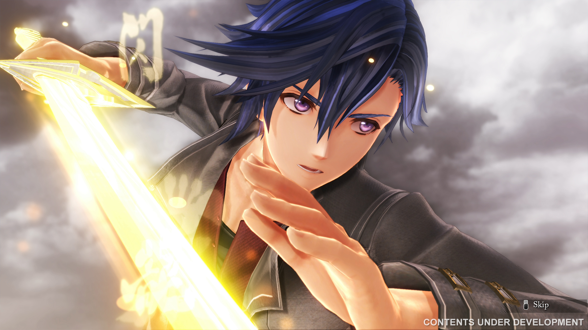 Rean's sword glows in Trails Beyond the Horizon as he prepares an ultimate attack