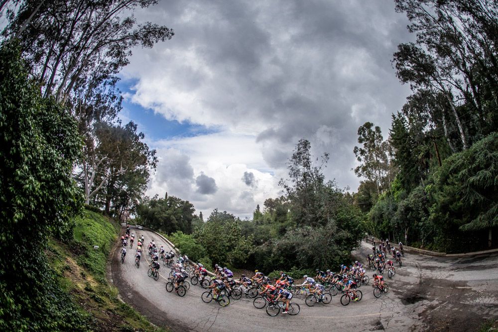 The clouds about to dump rain on the peloton