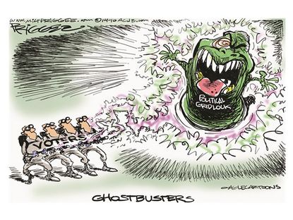 Political cartoon gridlock midterm elections