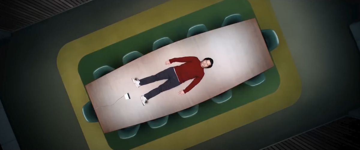 Image from the first trailer of Severance season 2, an Apple TV Plus streaming original