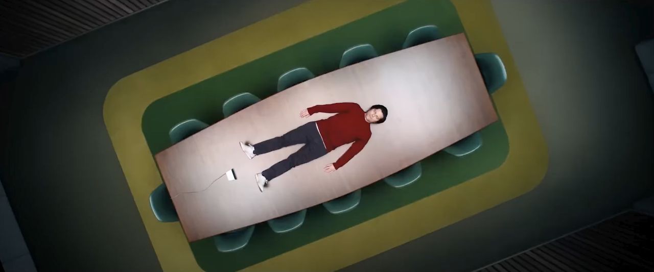 Image from the first trailer of Severance season 2, an Apple TV Plus streaming original