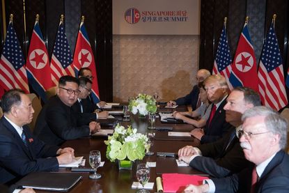 John Bolton meets Kim Jong Un