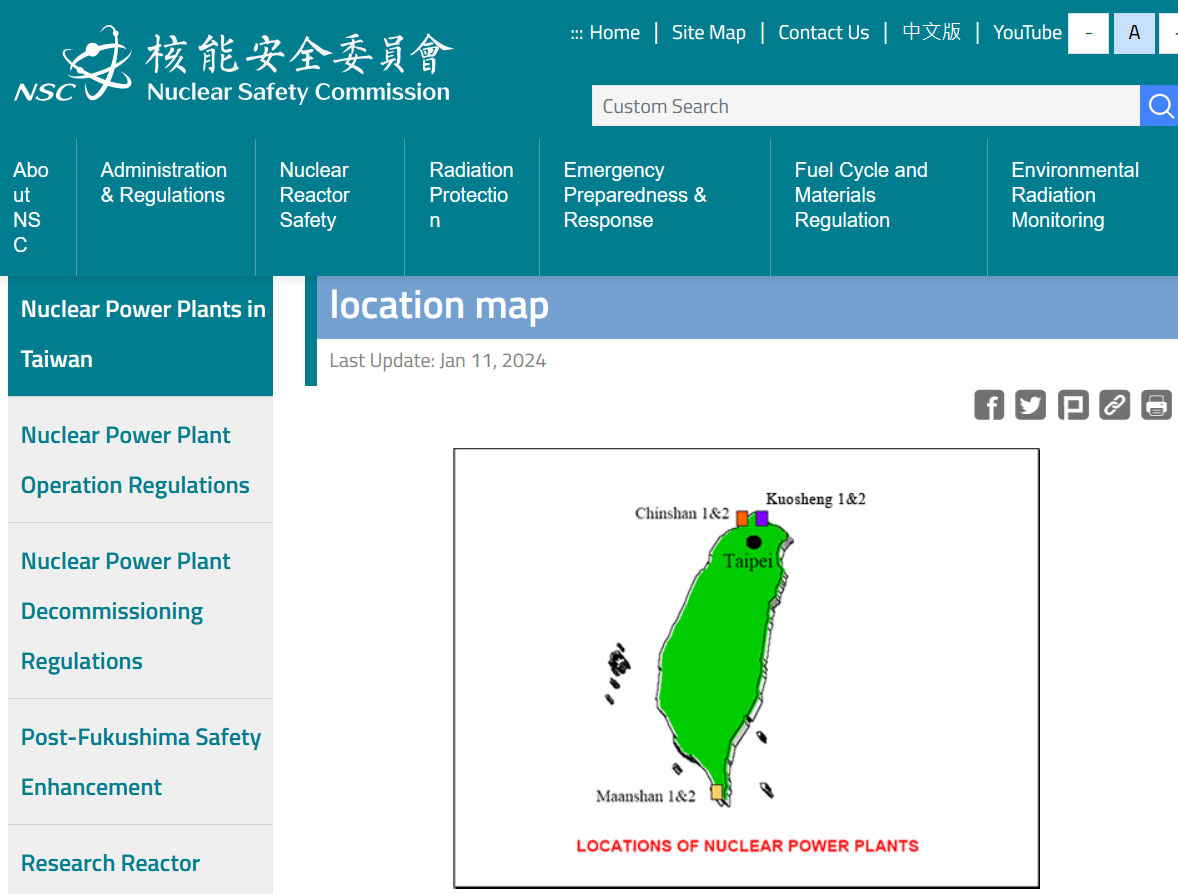 Taiwan - nuclear power