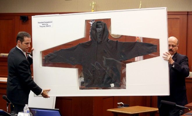 Trayvon Martin&amp;#039;s hoodie as evidence