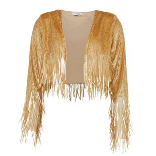 Coast Premium All Over Sequin Fringe Jacket