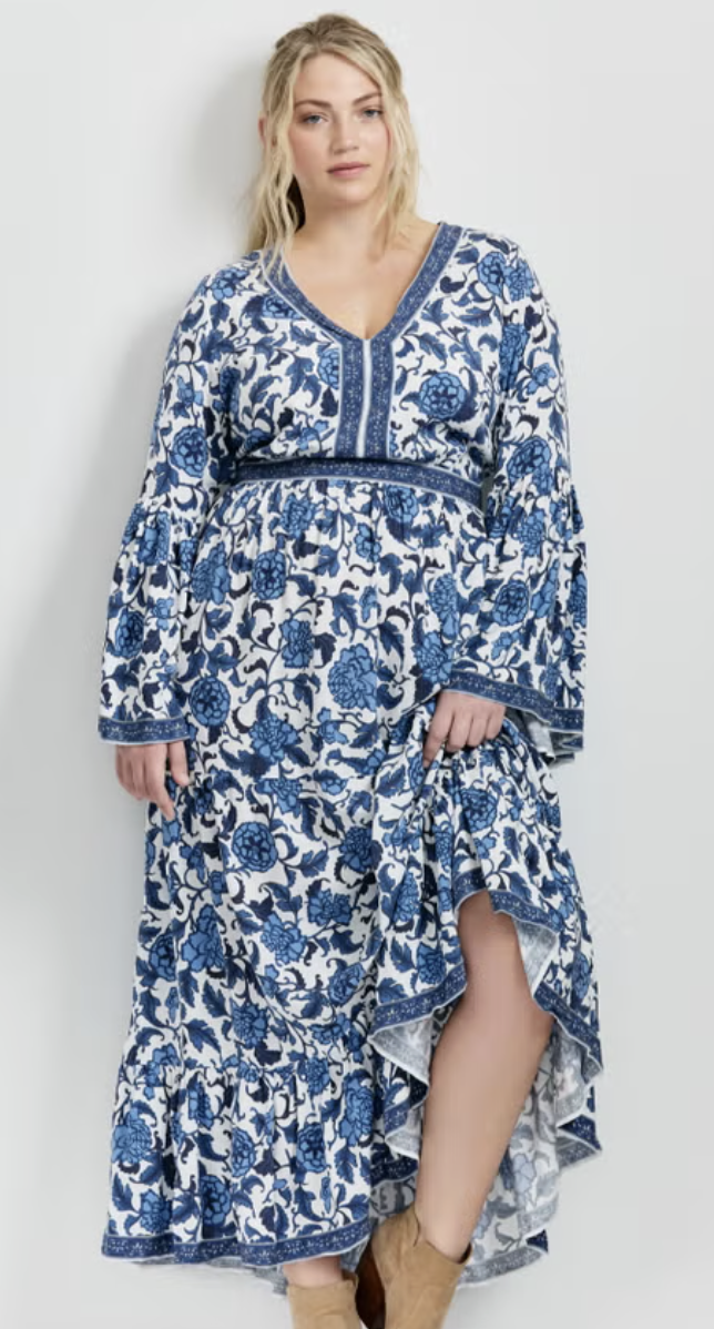 Aveology, Arlo Bell Sleeve Maxi Dress (Was $129.95)