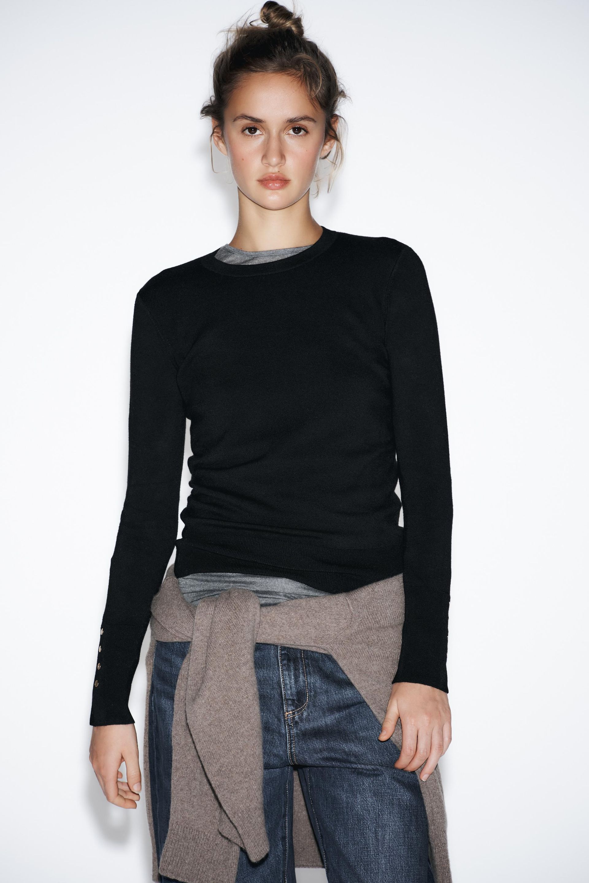 Basic Plain Knit Sweater