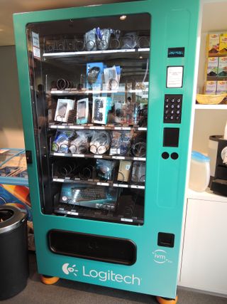 What's this vending machine doing in the lunch room?