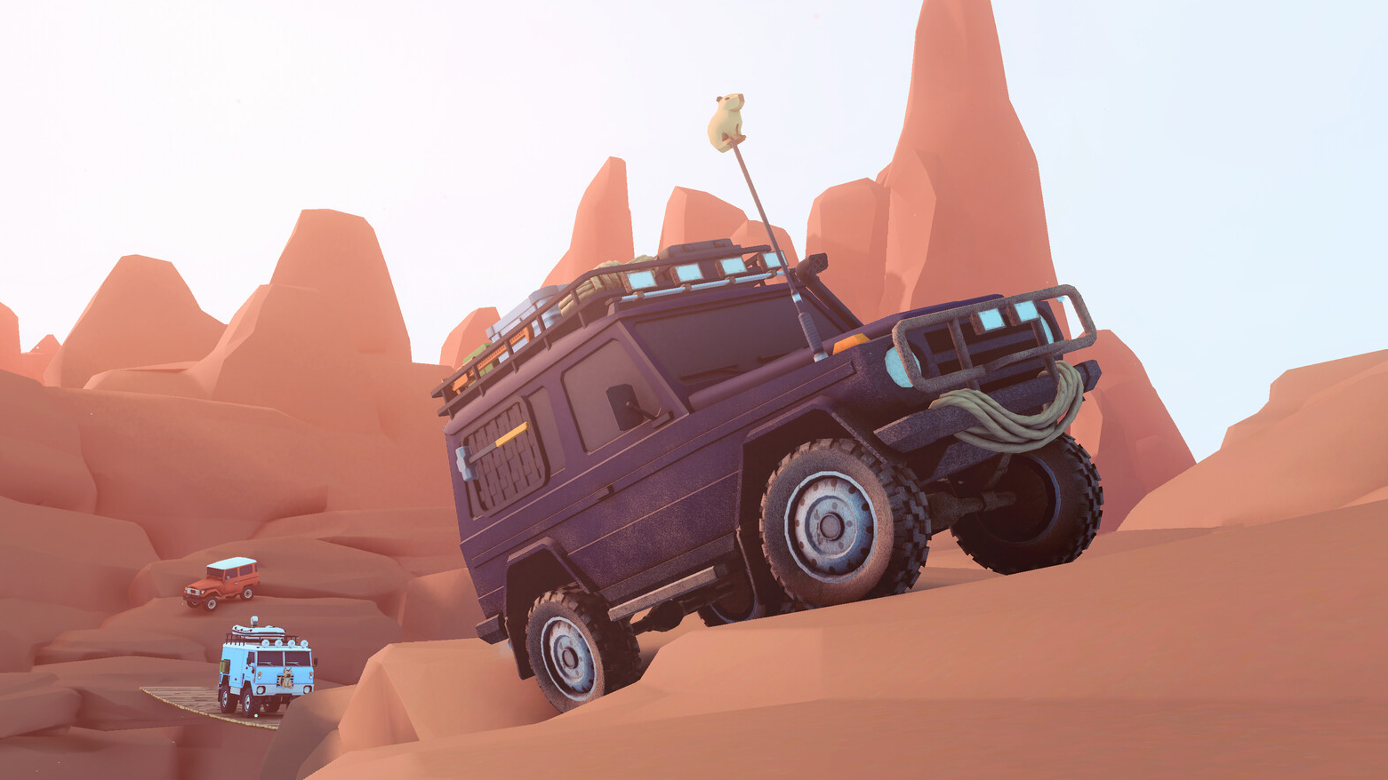 Off road vehicles going off road
