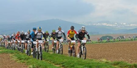 The start of the men's race.