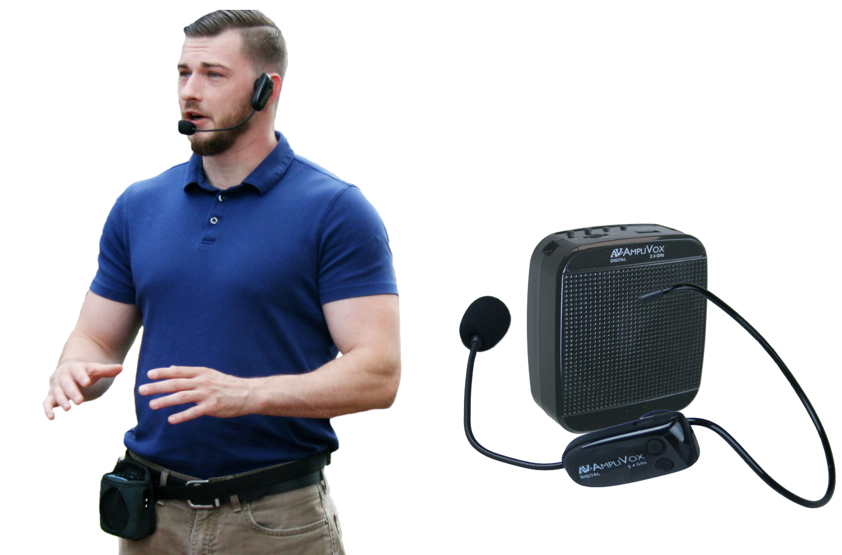 AmpliVox Unveils 2.4 GHz Digital Belt Blaster Personal PA System