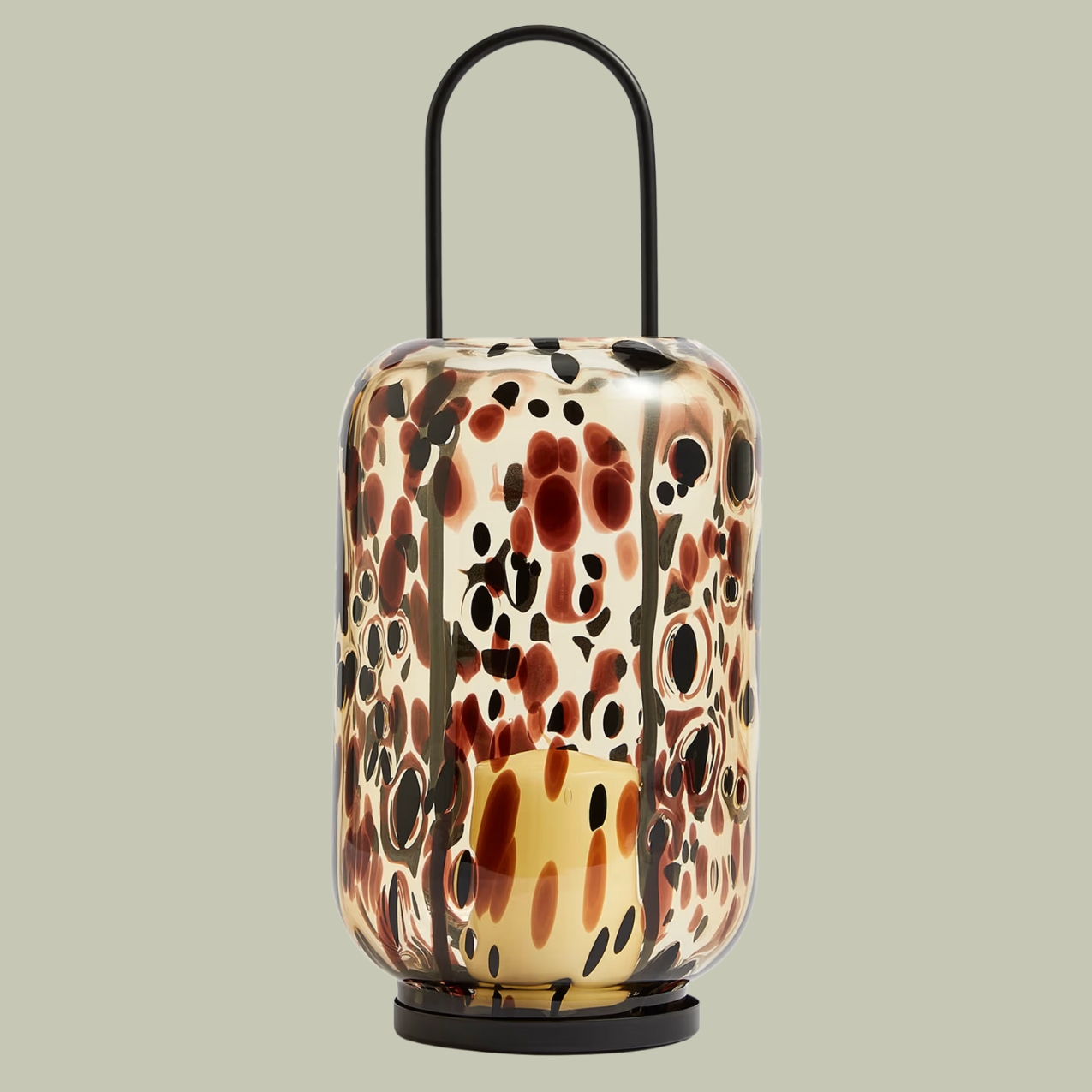 a patterned candle lantern