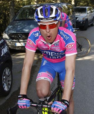 Damiano Cunego (Lampre-ISD) after the finish.