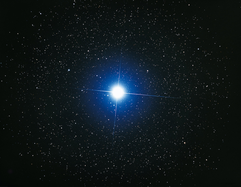 bright star in the west night sky