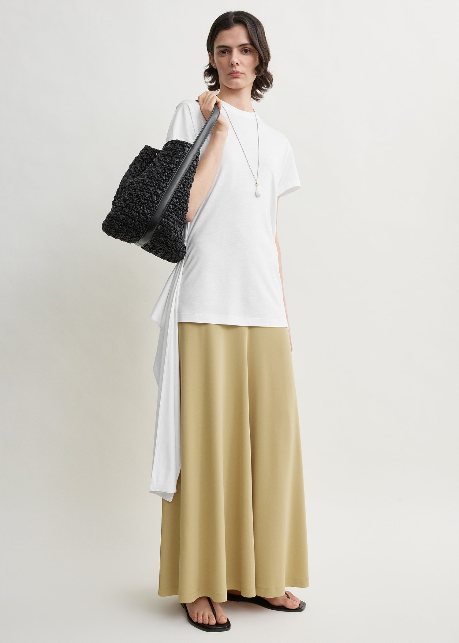 Flared Jersey Skirt Chai - Xxs