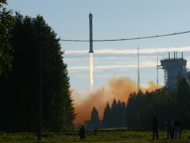 Russian Rocket Launches German Reconnaissance Satellite