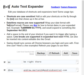 Auto Text Expander