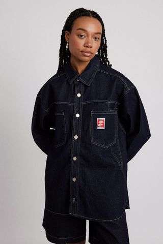 Nova Oversized Shacket - Indigo