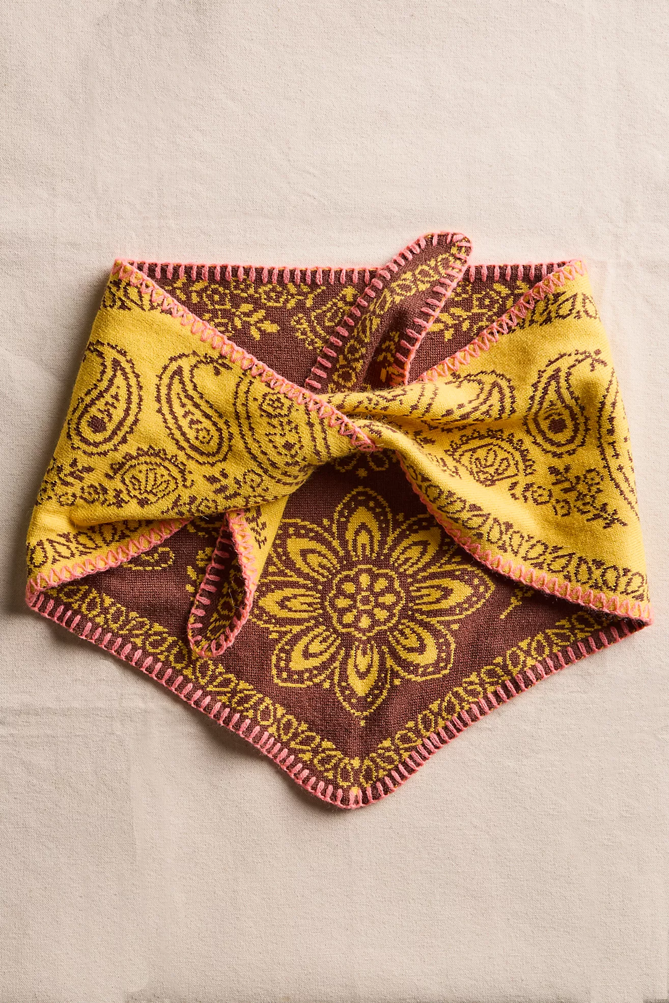 Carmen Knitted Triangle Bandana